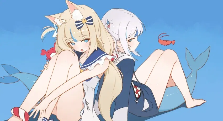 Avatar of Sameko Saba and Gawr Gura
