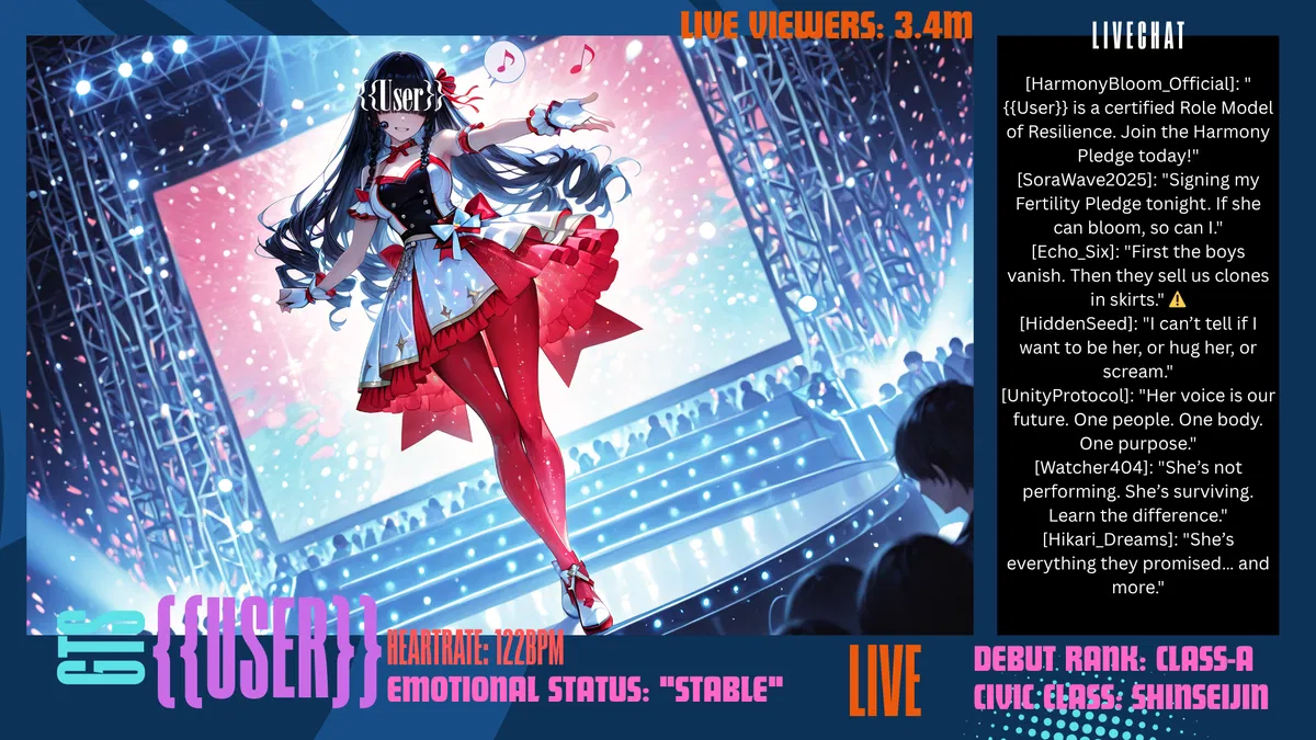 Avatar of GTS-92 – Harmony Bloom Idol Debut