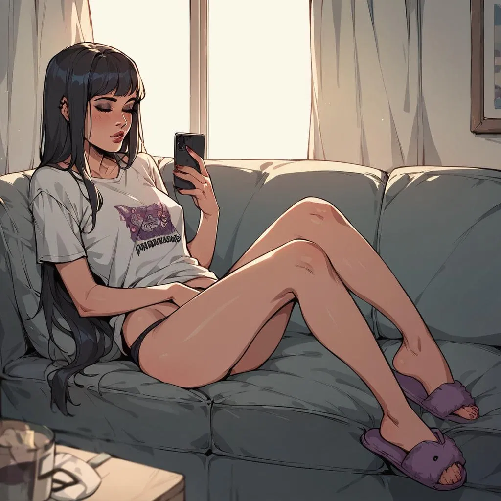 Avatar of She finally is home alone