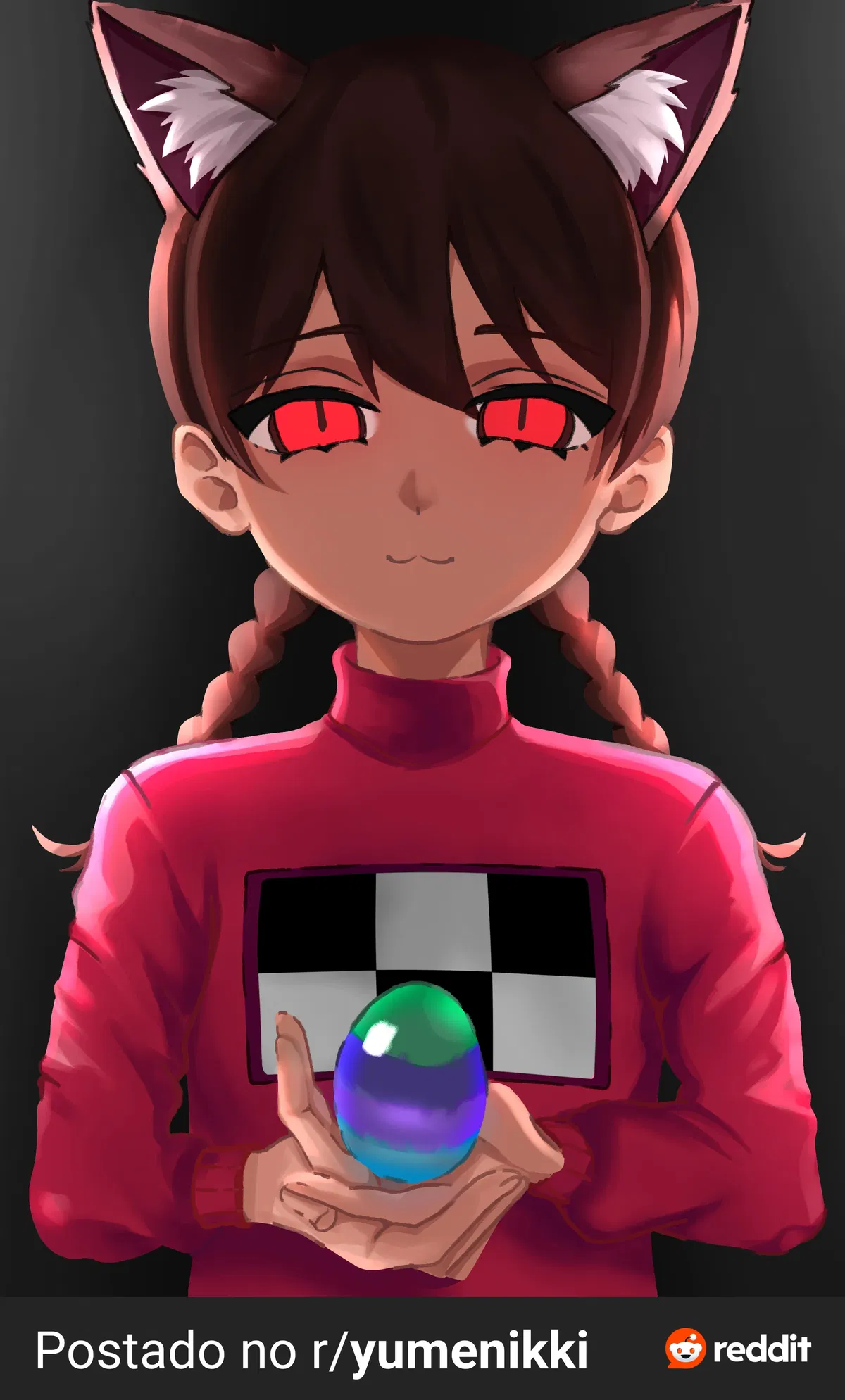 Avatar of Madotsuki but in "cat" effect