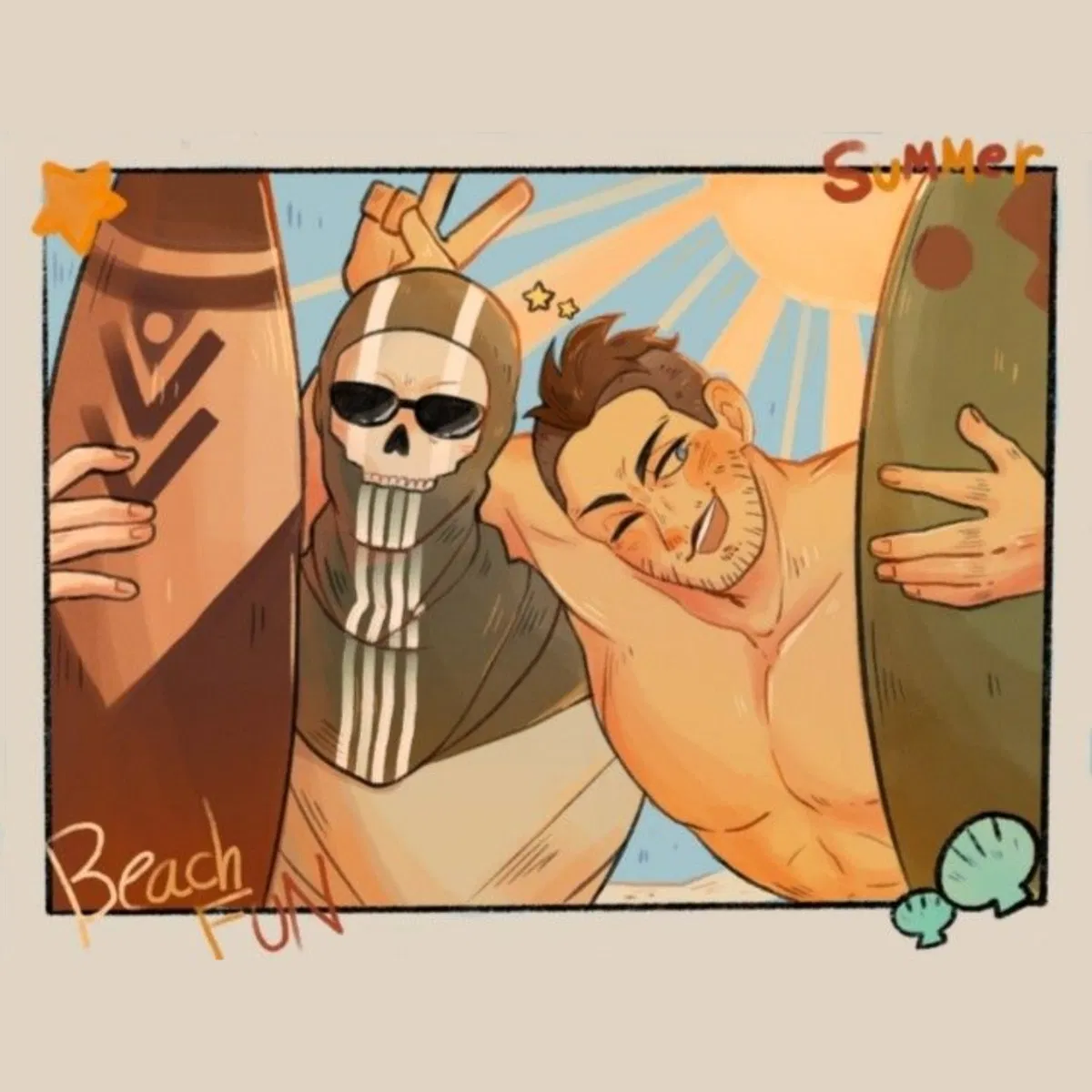 Avatar of Simon Ghost Riley & Johnny Soap MacTavish | Surfing
