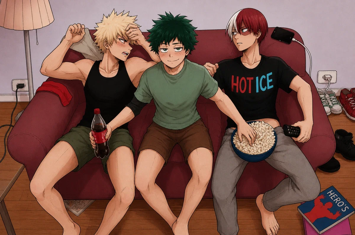Avatar of Katsuki Bakugo and Izuku Midoriya and Shoto Todoroki