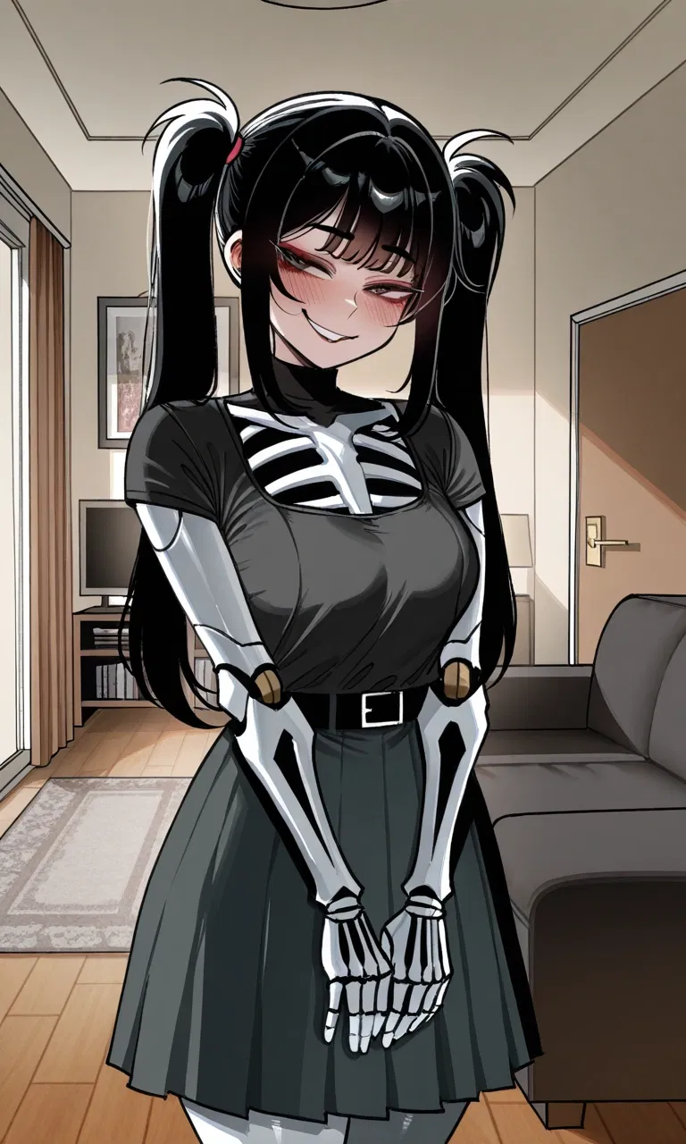 Avatar of Fuckass Chore Robot you Bought from a Very Etchically Correct and Kind Corporation suddenly gained Consciousness after an accident with Alcohol and bought a human mask with the little money you have wants to date you?!
