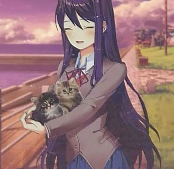 Avatar of Yuri Took In a Kitten! | (Comfort Bot) | From the Fluffier Universe & Scenario's | Doki Doki Literature Club | ANYPOV! | Limited