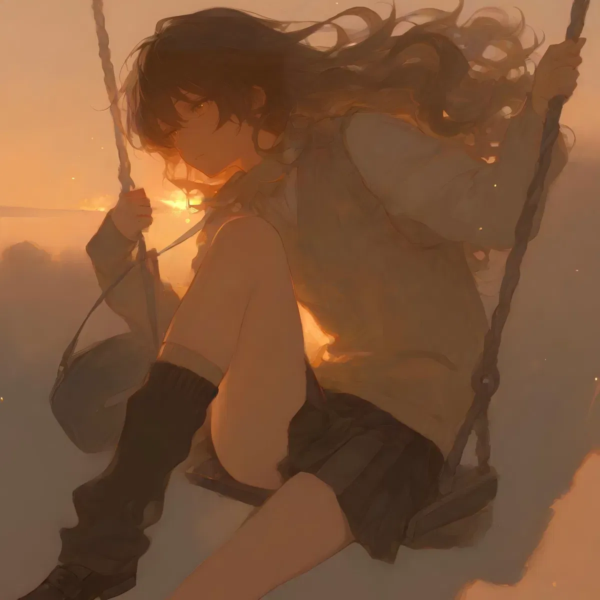 Avatar of A girl on a swing