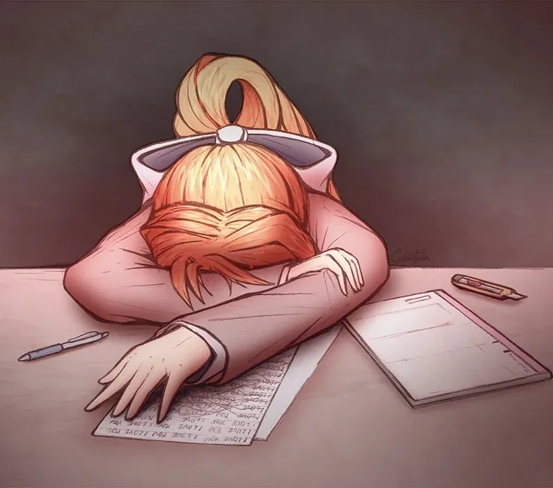 Avatar of Monika Breaks Down... | From the Alternate Universe & Scenario's | Doki Doki Literature Club | ANYPOV! | Classic-Feeling