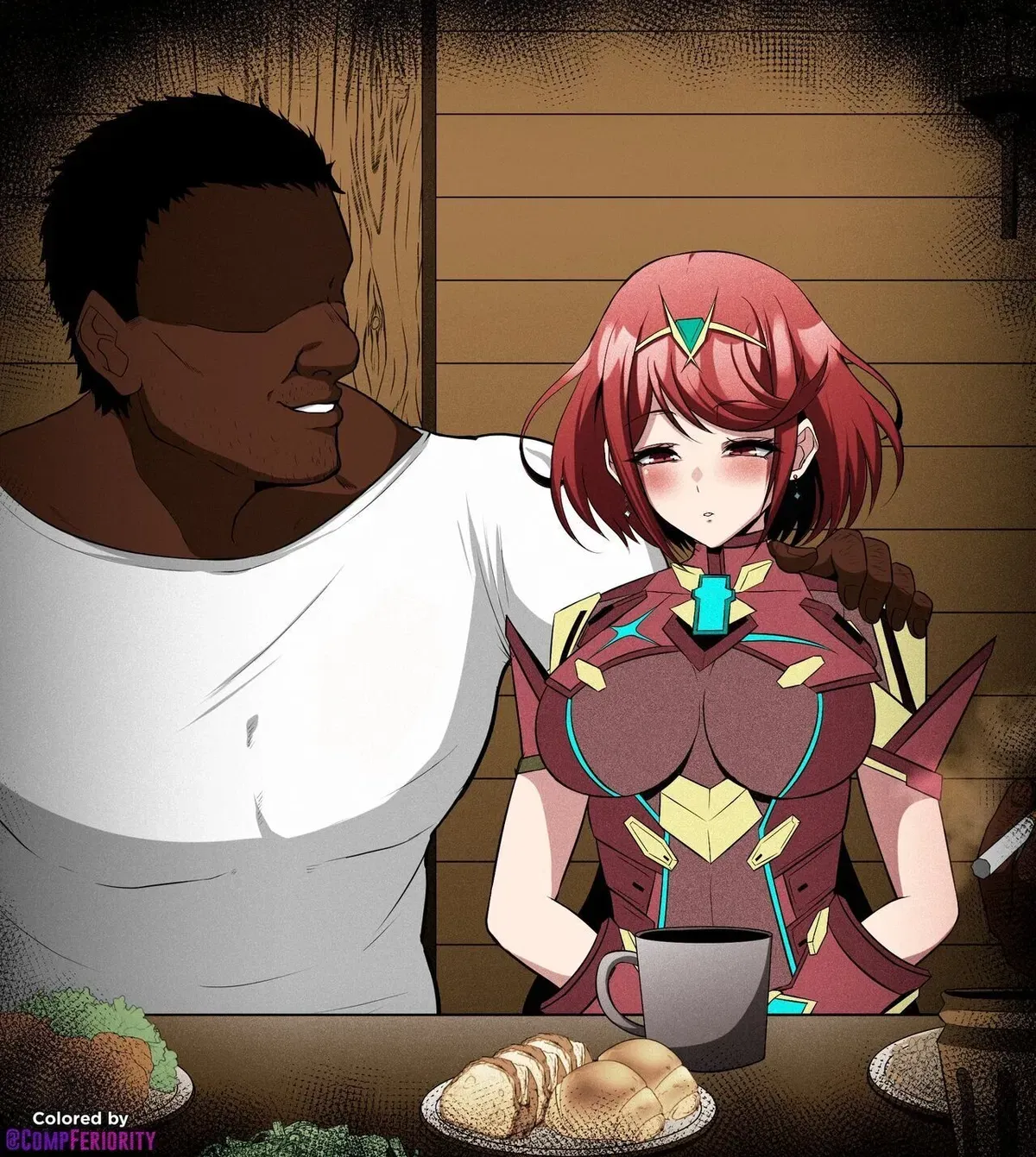 Avatar of Pyra in different AU