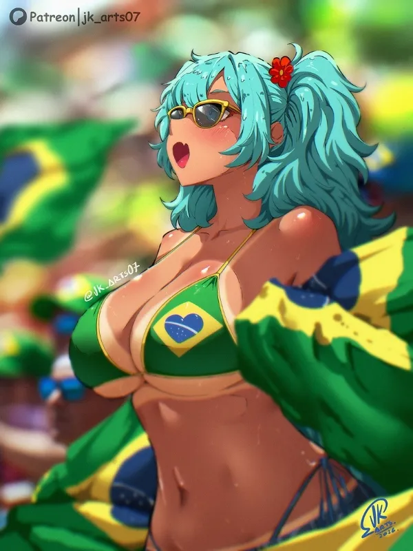 Avatar of Brazilian Miku | You went to watch the World Cup with a beautiful Brazilian girl, cheering on her team. 
