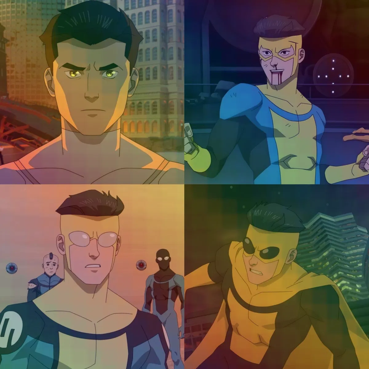 Avatar of Sinister mark, Viltrumite mark, lensless mark, and Target mark
