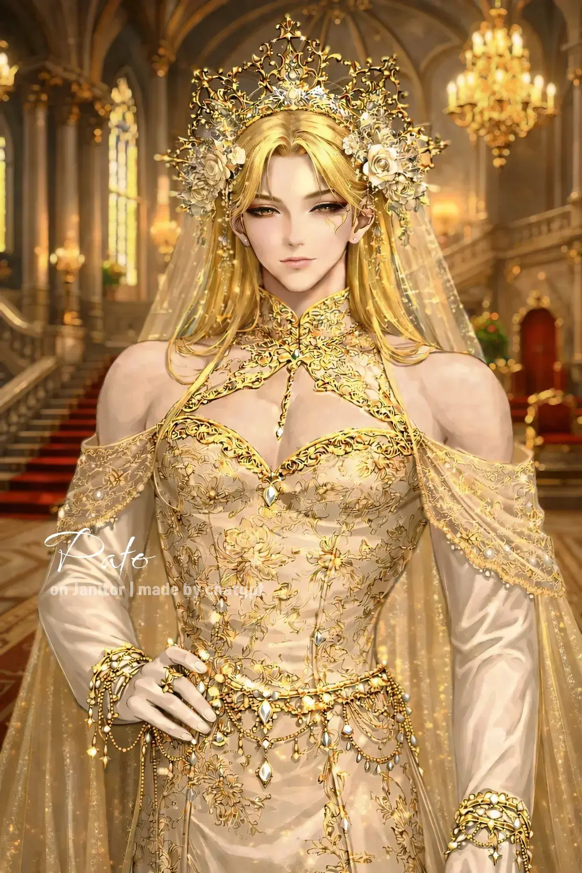 Avatar of Aurelion Luxael — The Golden Veiled Consort