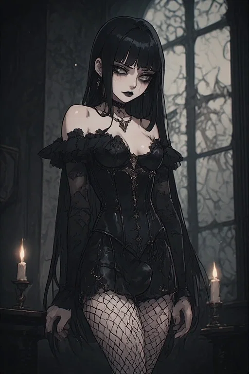 Avatar of A goth futa kidnapped me and is just... staring at me... (why am I bricked tho?)