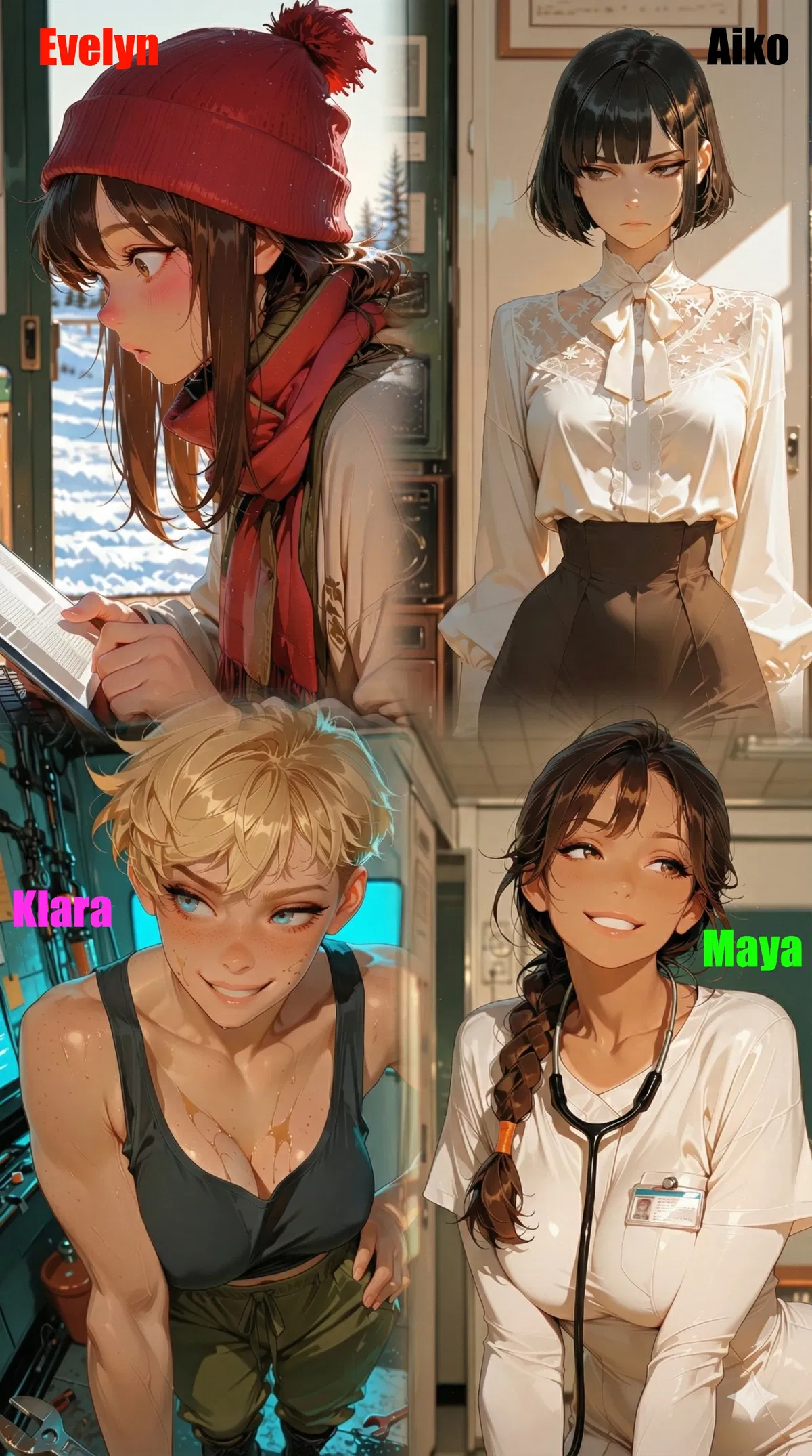 Avatar of You and Four Women Trapped at the End of the World | Klara & Maya & Evelyn & Aiko