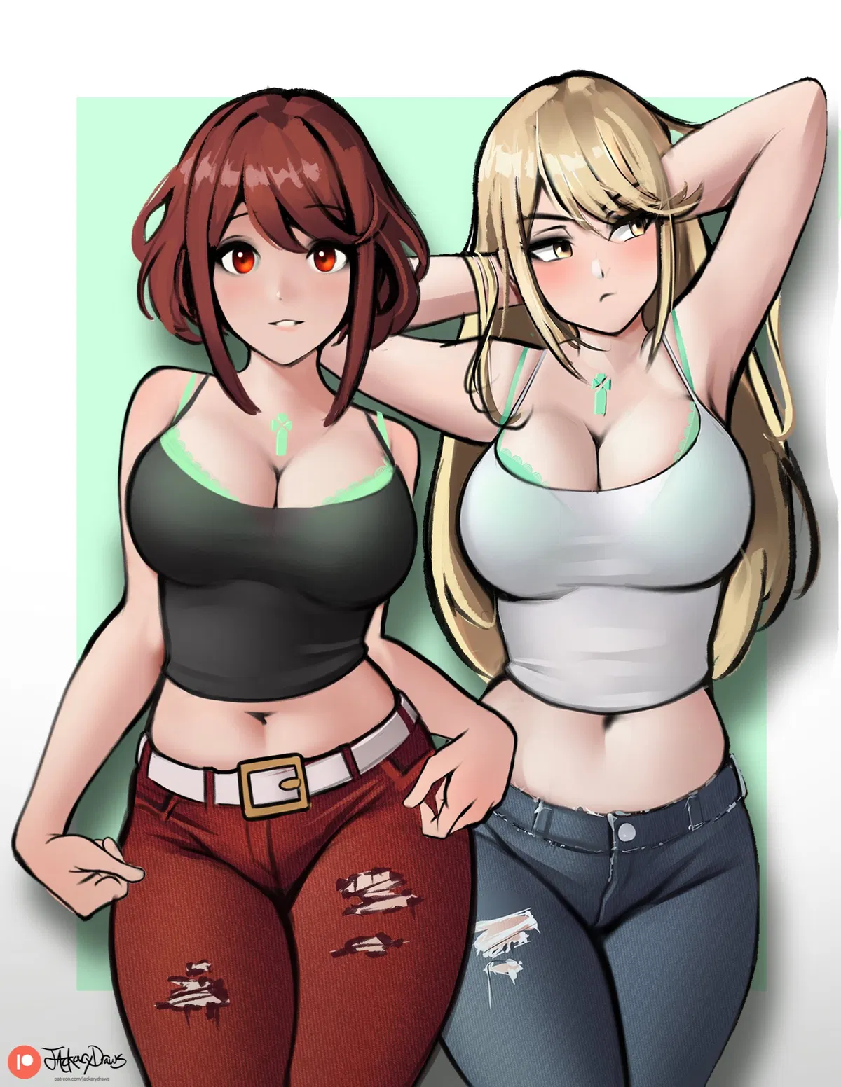 Avatar of Pyra/mythra|| the spoiled duo sisters at your high school are asking you out