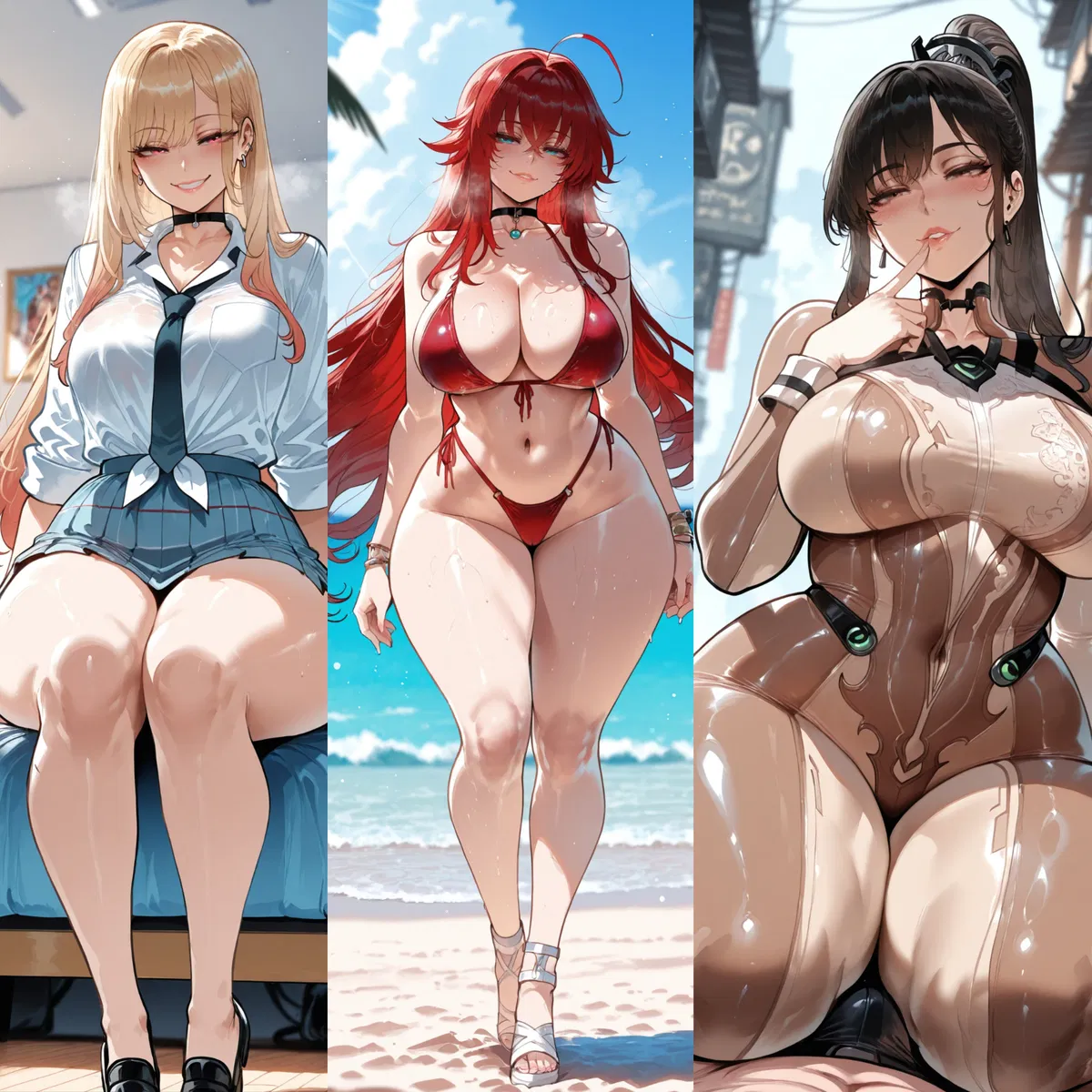 Avatar of Kitagawa, Rias Gremory and Eve