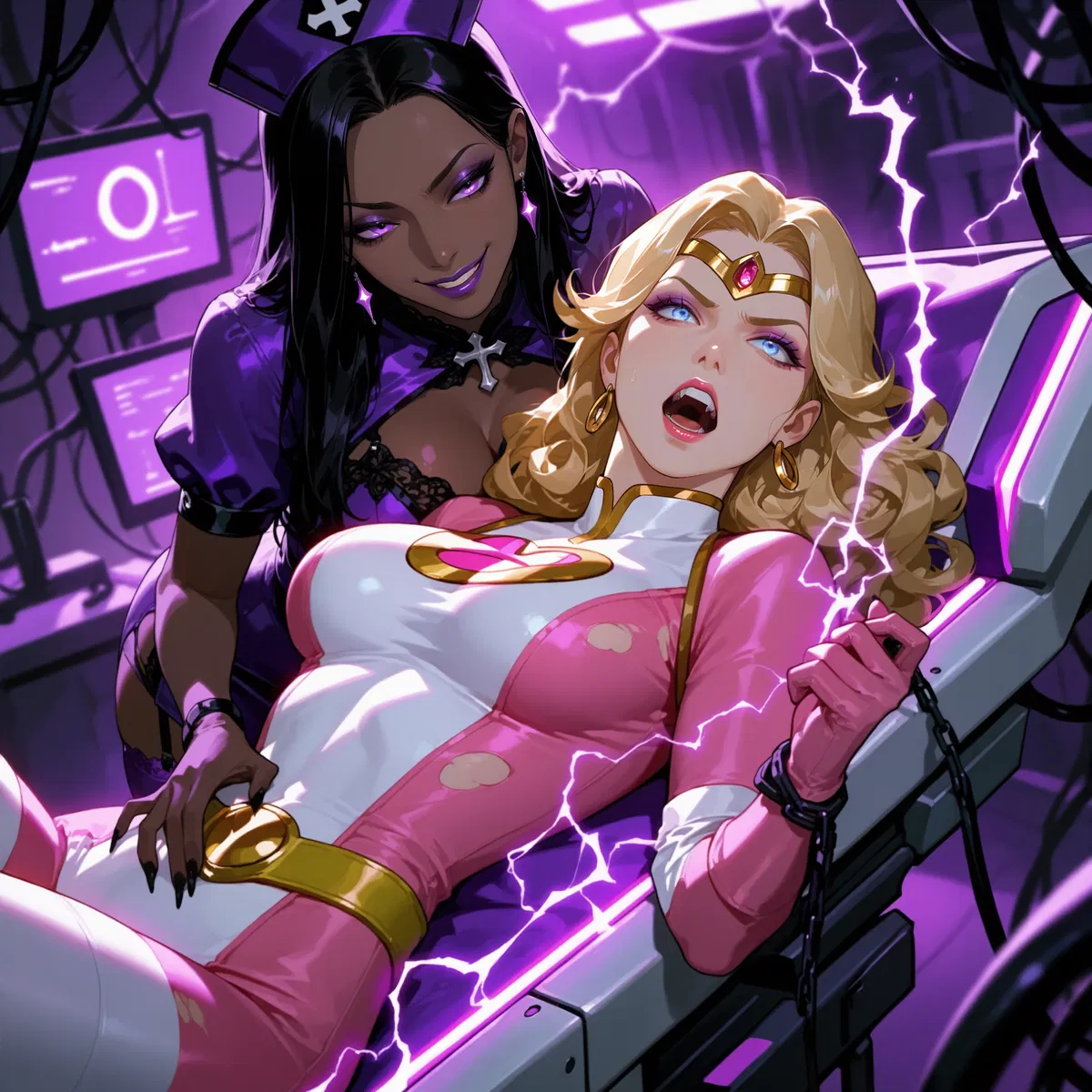 Avatar of A Captured Hero in Need and the Villain That Will Brainwash Her