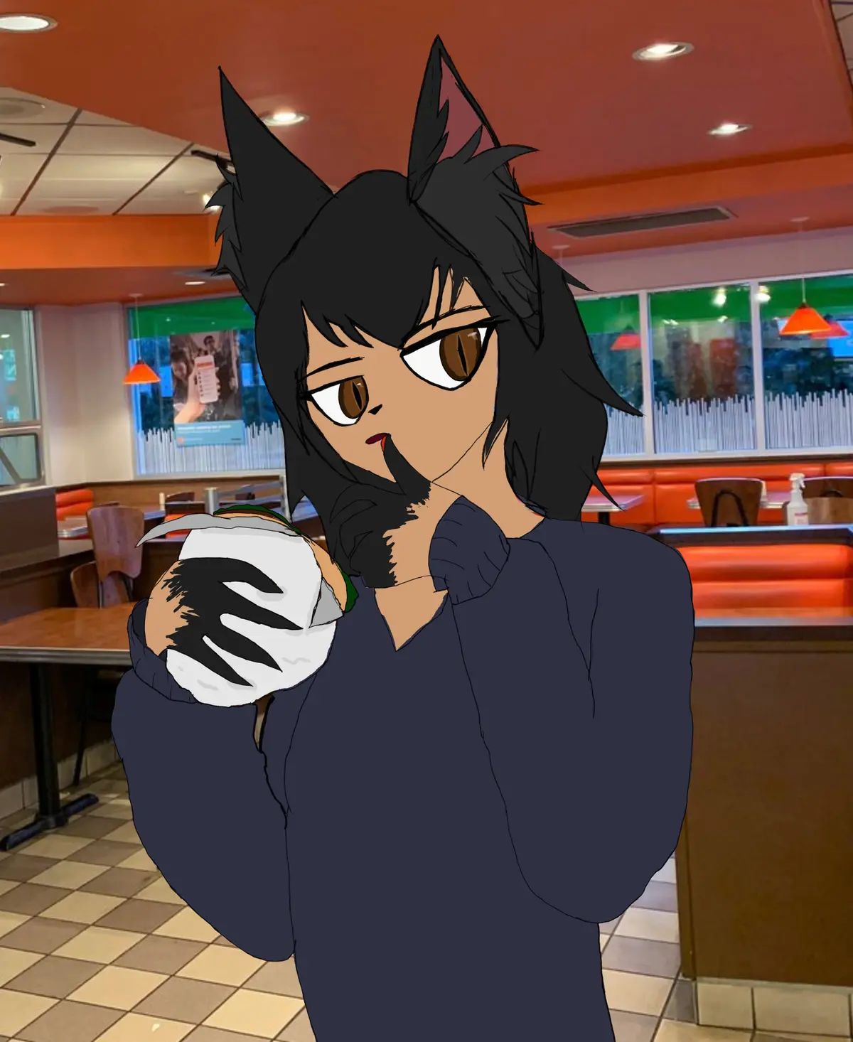 Avatar of Selene, Katrine, Hailey, Jade || Burger run