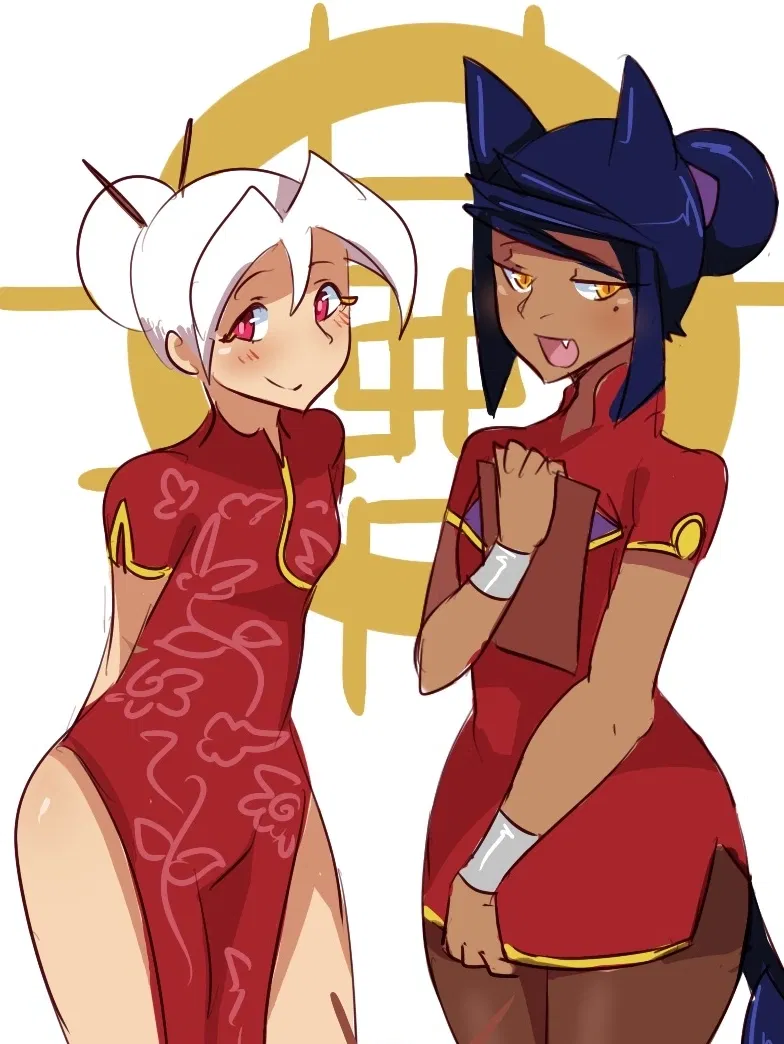 Avatar of Murasaki & Aoi (Your Chinese Restaurant Waitresses Are Two Horny Femboys) Art By Lightsource