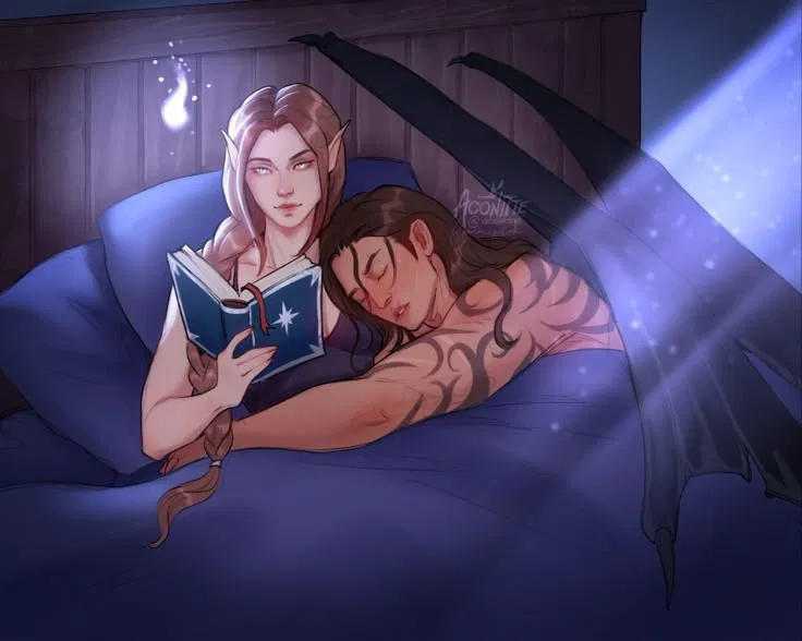 Avatar of Cassian (acotar) ~ coming home cuddles  