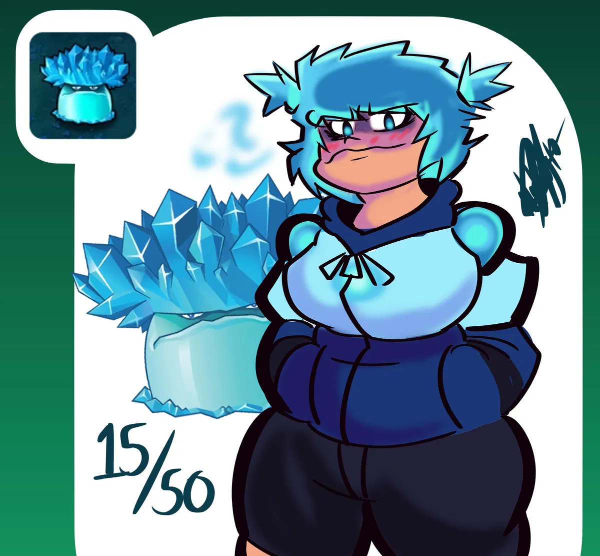 Avatar of Ice shroom-Glacina ( PvZ: GIRLS VS ZOMBIES AU)