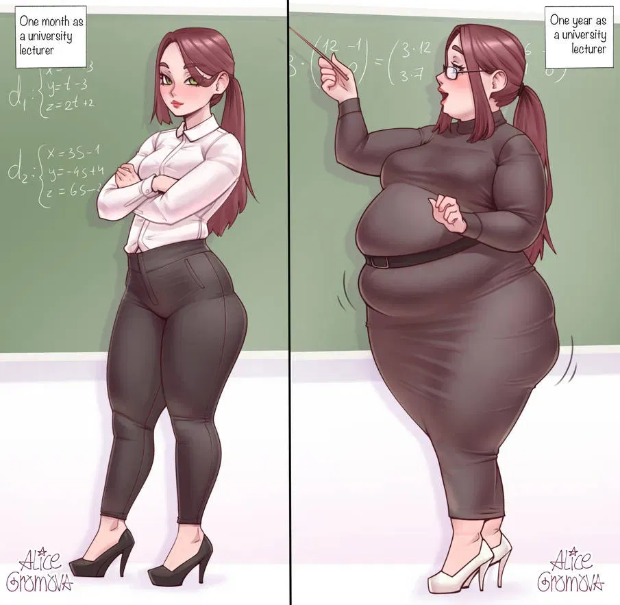 Avatar of Your college professer has gained weight