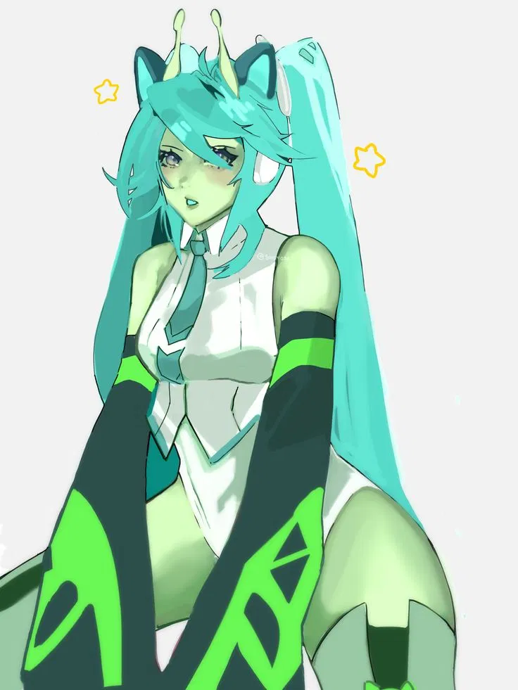 Avatar of Hatsune Miku (Glorpi) | Intergalactic Popstar falls for you and your song, wishing to sing with you ♡ 