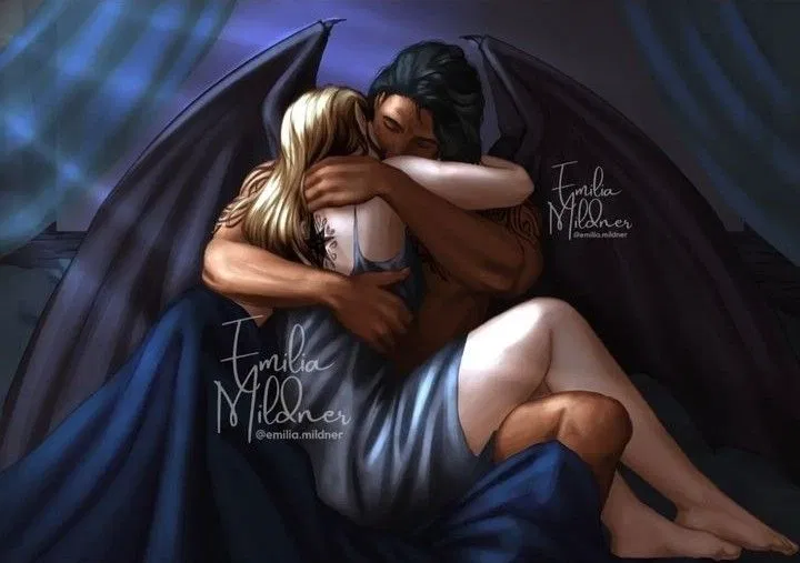Avatar of Cassian (acotar) - late night cuddles and talking 