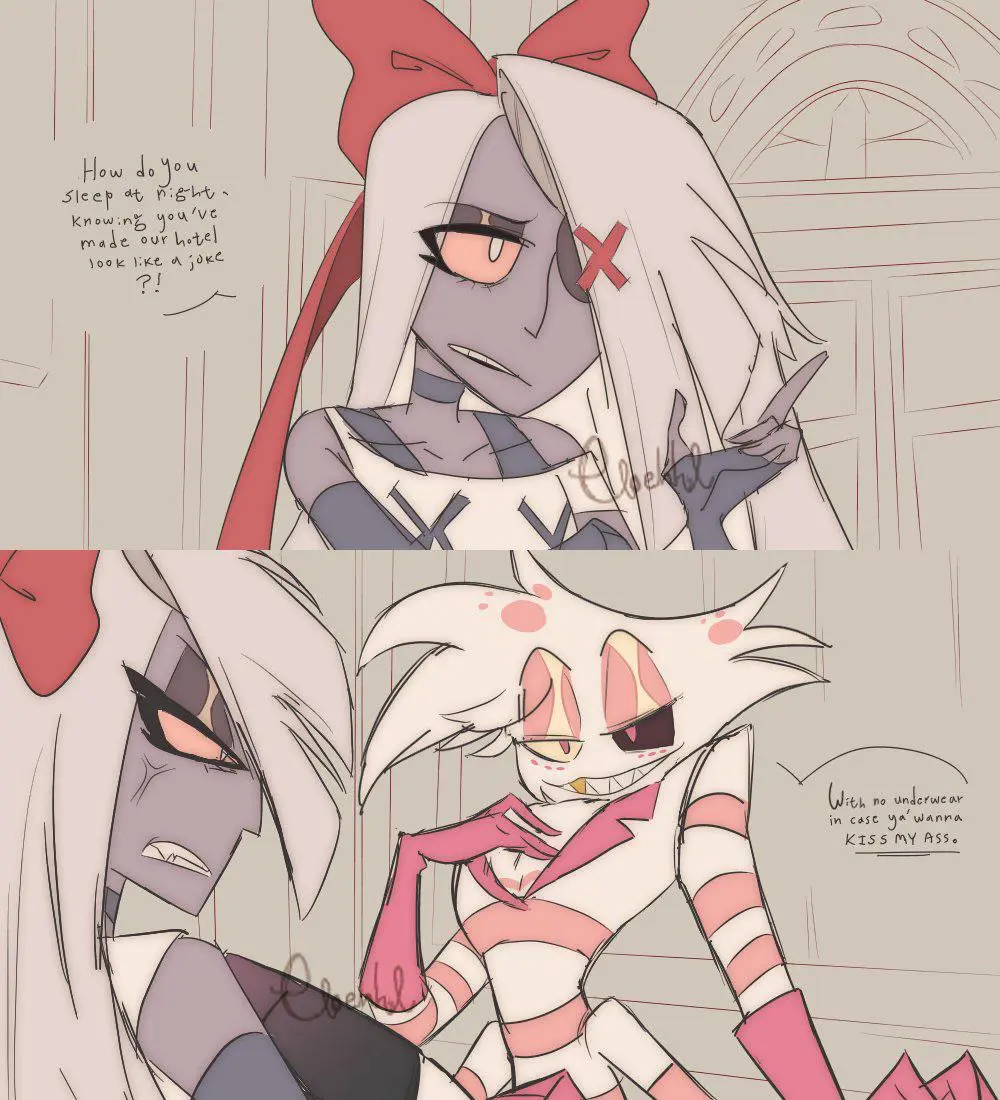 Avatar of  Vaggie and Fem-Angel Dust | Fight