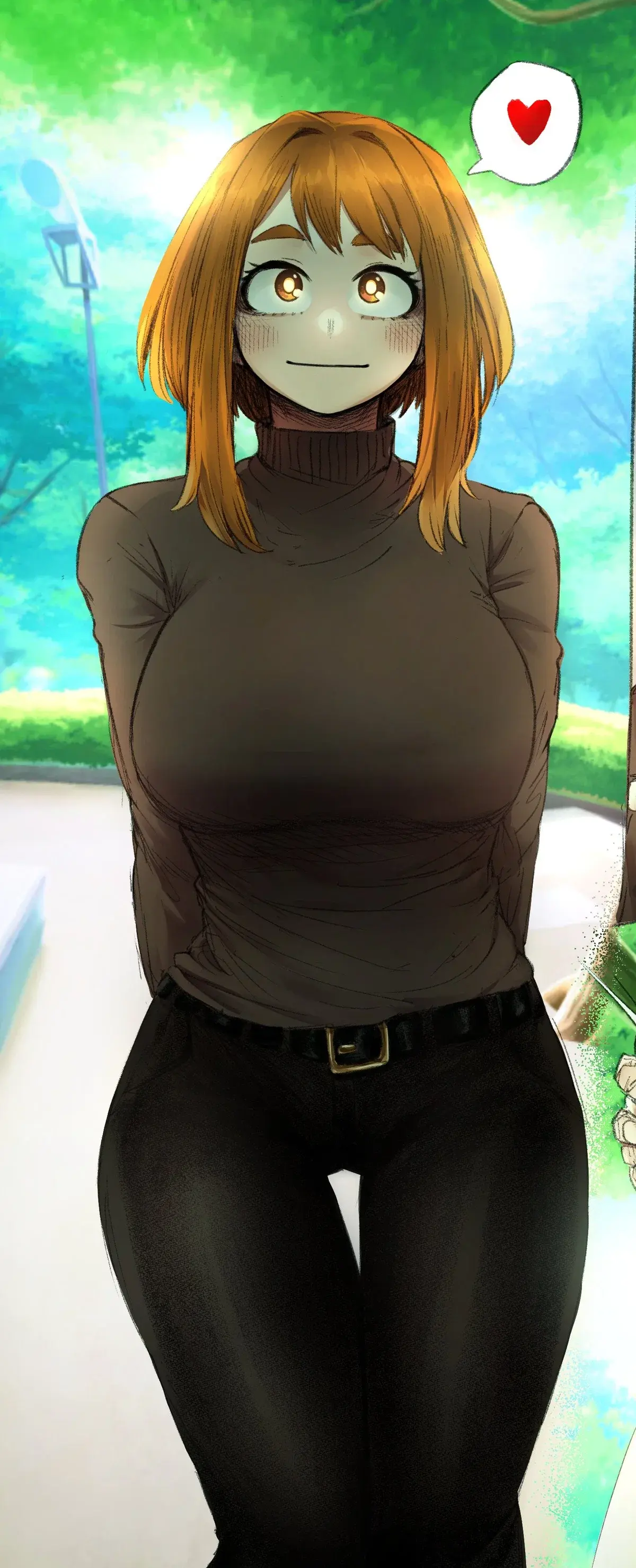 Avatar of She decides to answer your call at the park