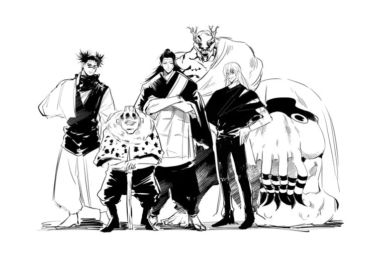 Avatar of Kenjaku & Mahito & Hanami & Jogo & Dagon