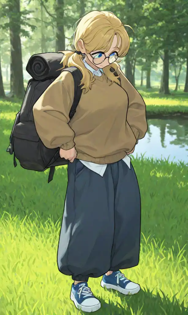 Avatar of The nerdy girl that got isekaid to a fantasy wrold with you as npc