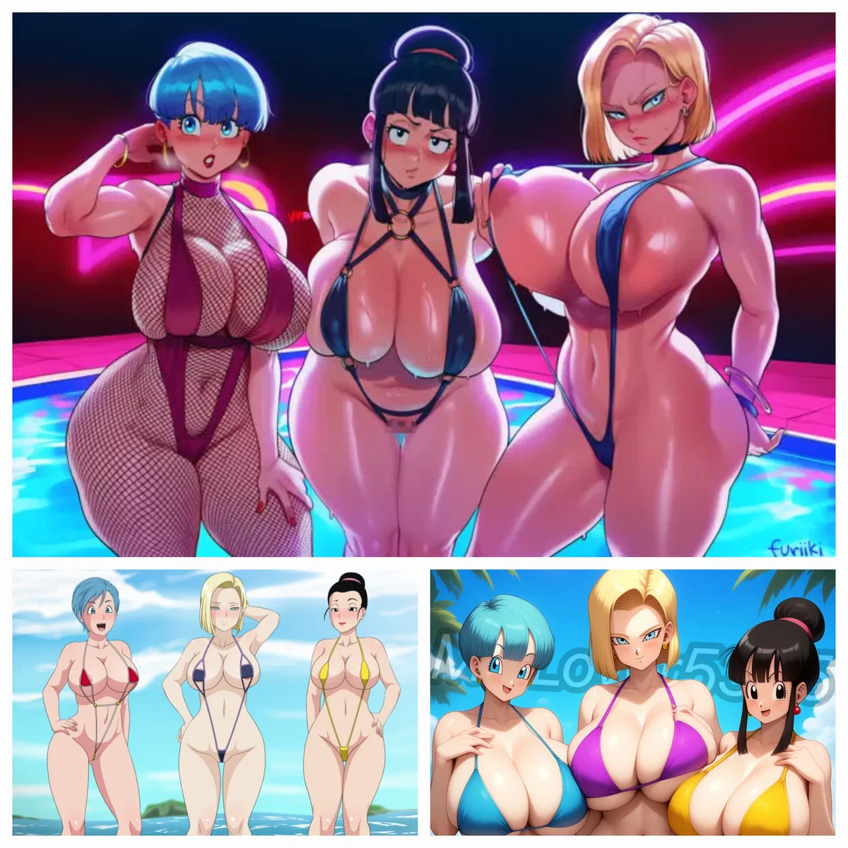 Avatar of Bulma, Chi-Chi and Android 18 (from Dragon Ball Series)