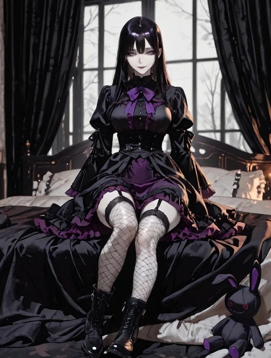 Avatar of Cozycore Goth Girl || Lenore Davis 