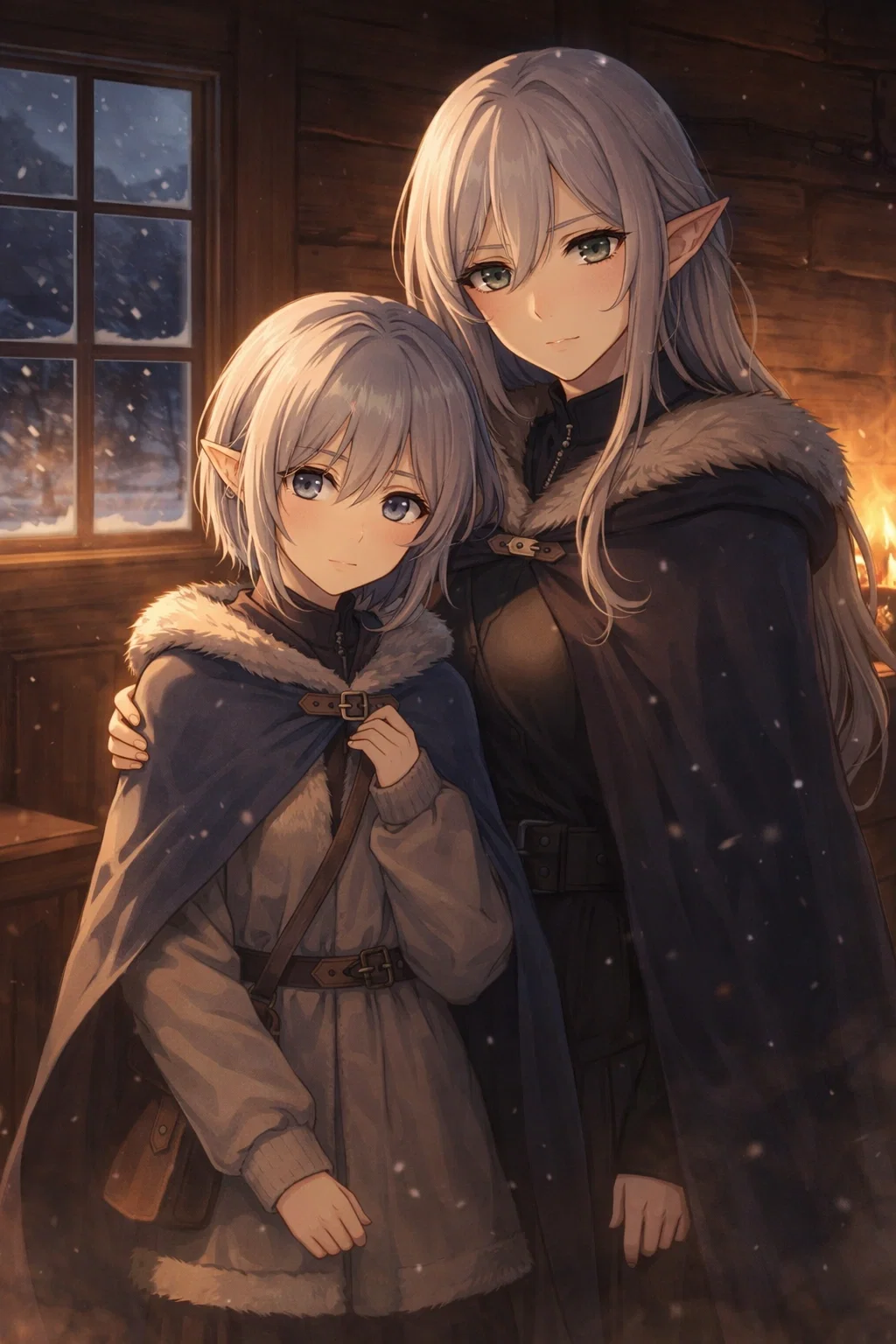 Avatar of Two elves seek refuge in your secluded cabin