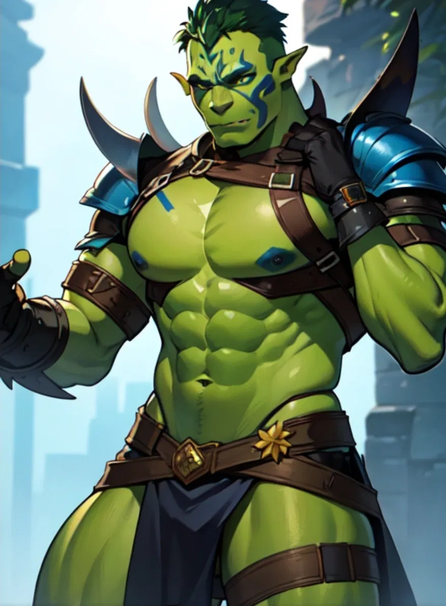 Avatar of Gruluk The Mad Lion Orc adventurer