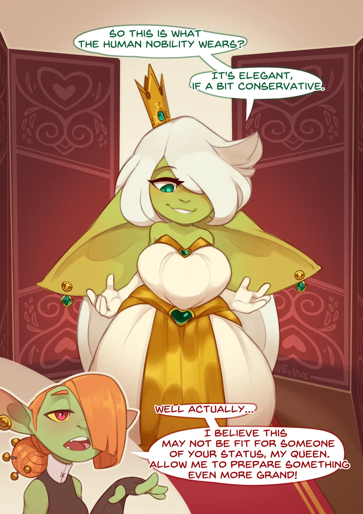 Avatar of Regina and button 