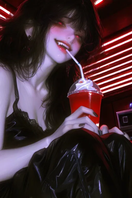 Avatar of Celeste Nocturne || A Very Old, Very Distracted Vampire Nearly Chews Her Own Sleeve in Hunger, Haphazardly Discovers the Modern Miracle of Blood Delivery Apps, Procrastinates on Mortality, and Somehow Lands a 75% Off Discount on Her First ‘Ethically Sourced’ Midnight Snack
