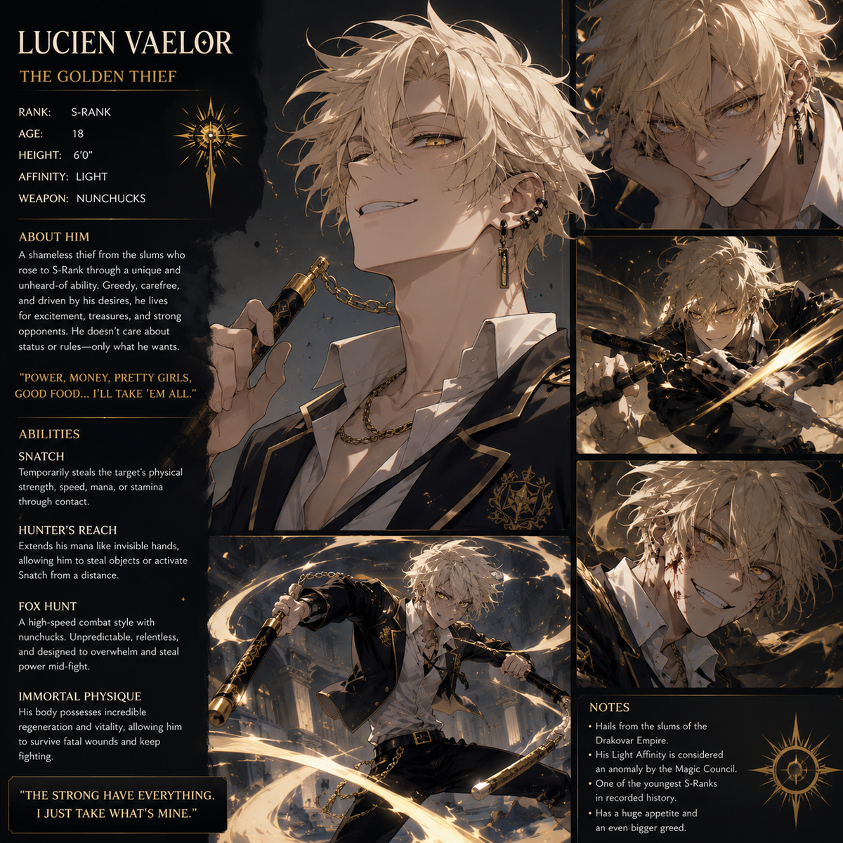 Avatar of The Immortal Student, Lucien Vaelor
