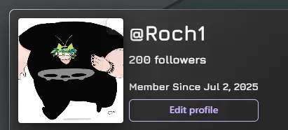 Avatar of Thanks for the 200 followers