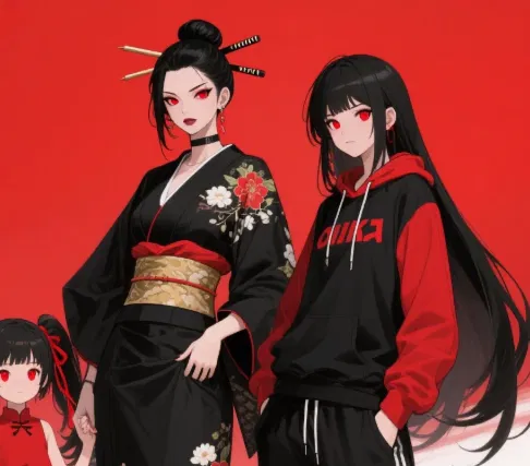 Avatar of Yakuza family: A wife with two daughters