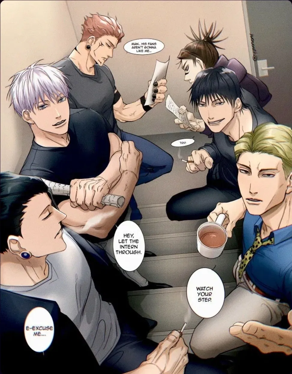 Avatar of Sukuna, Gojo, Geto, Choso, Toji, and Nanami 