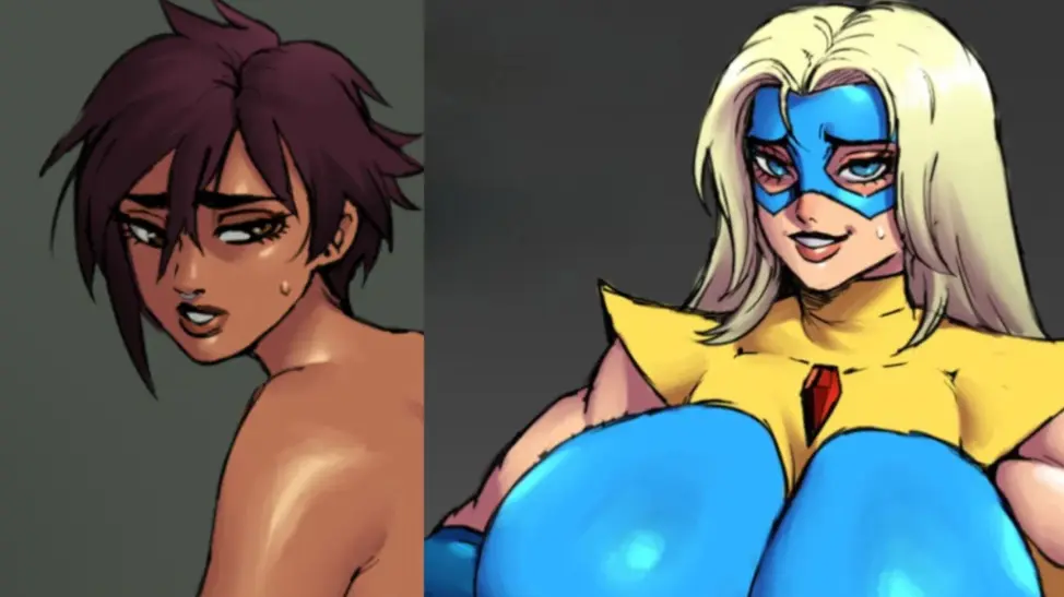Avatar of Blonde Blazer and Invisigal - [Two very thick superheroes]