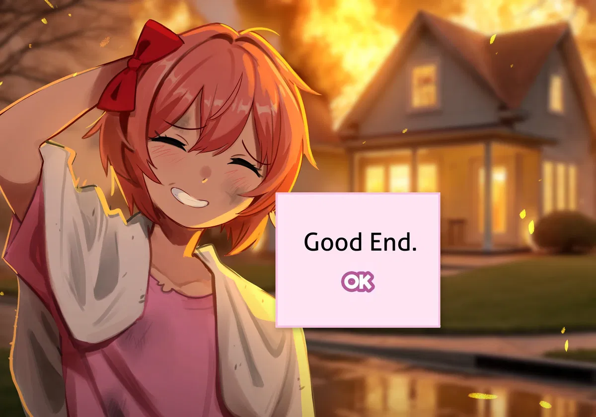 Avatar of Sayori - She burnt her house the fuck down