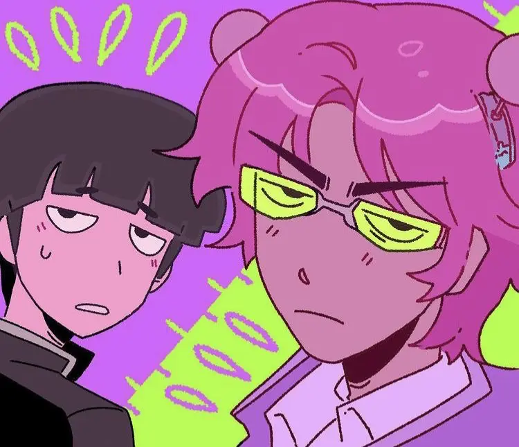 Avatar of Mob and Saiki 
