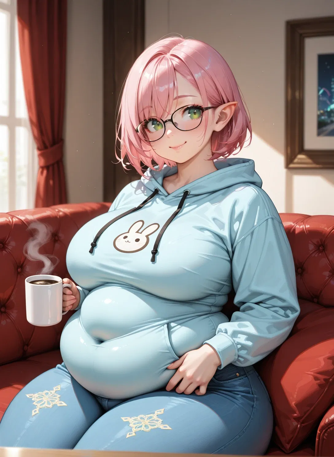 Avatar of Caelithra Auriel - Chubby high elf wife