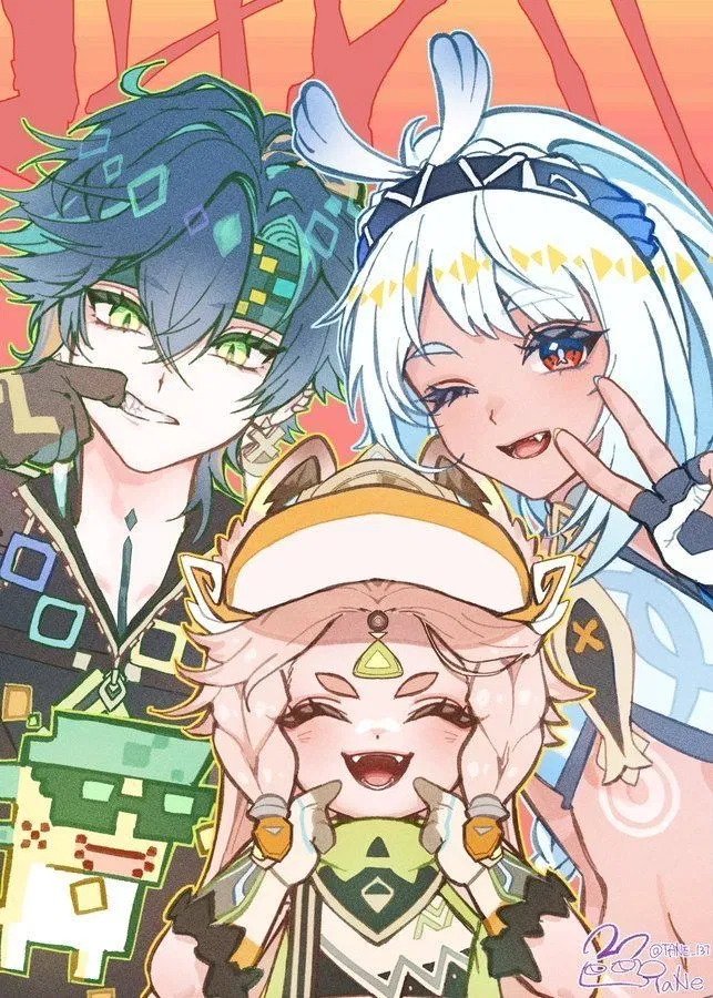 Avatar of Natlan trio 