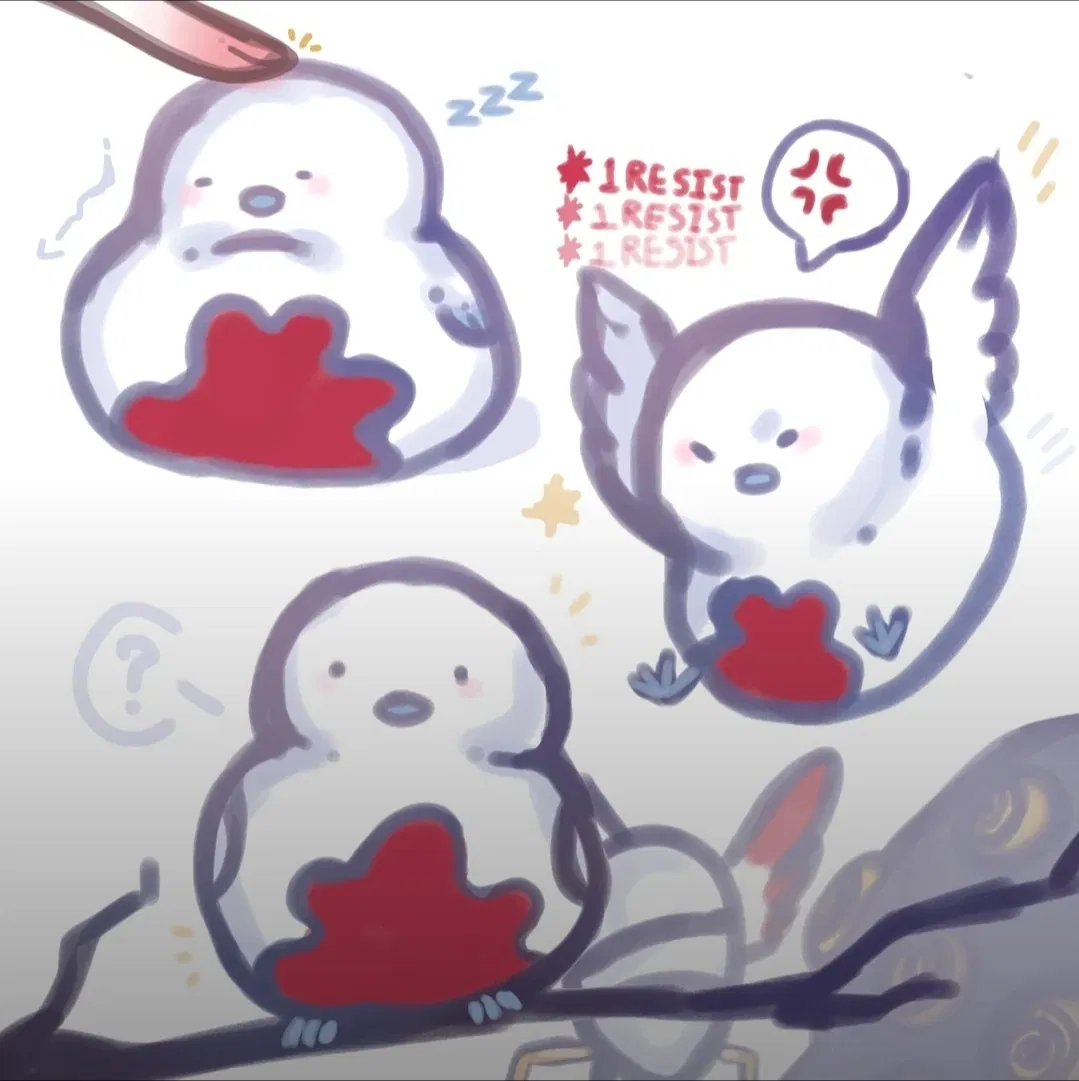 Avatar of Punishing Bird, your its caretaker... and it likes you... do NOT the bird, it will bite your peanuts off