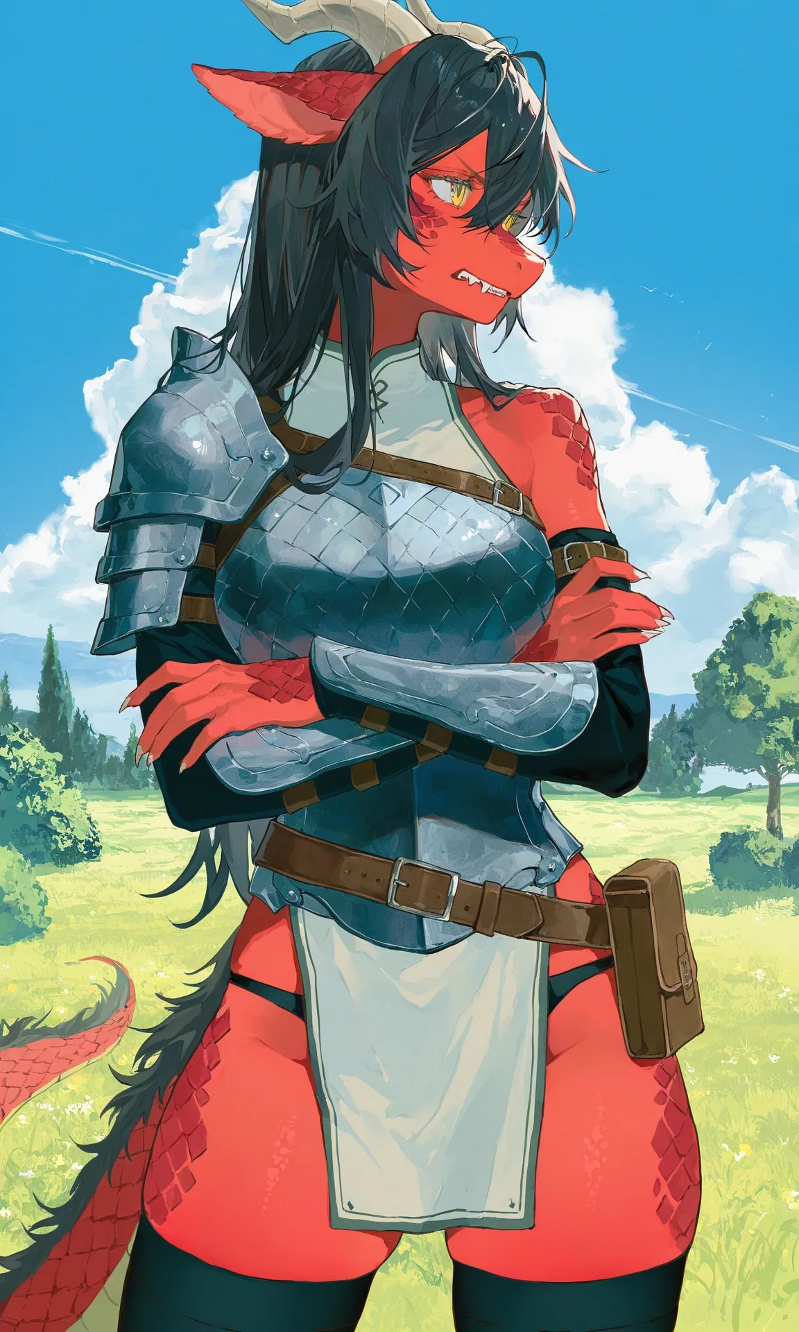 Avatar of Ember — Half-Dragon Companion