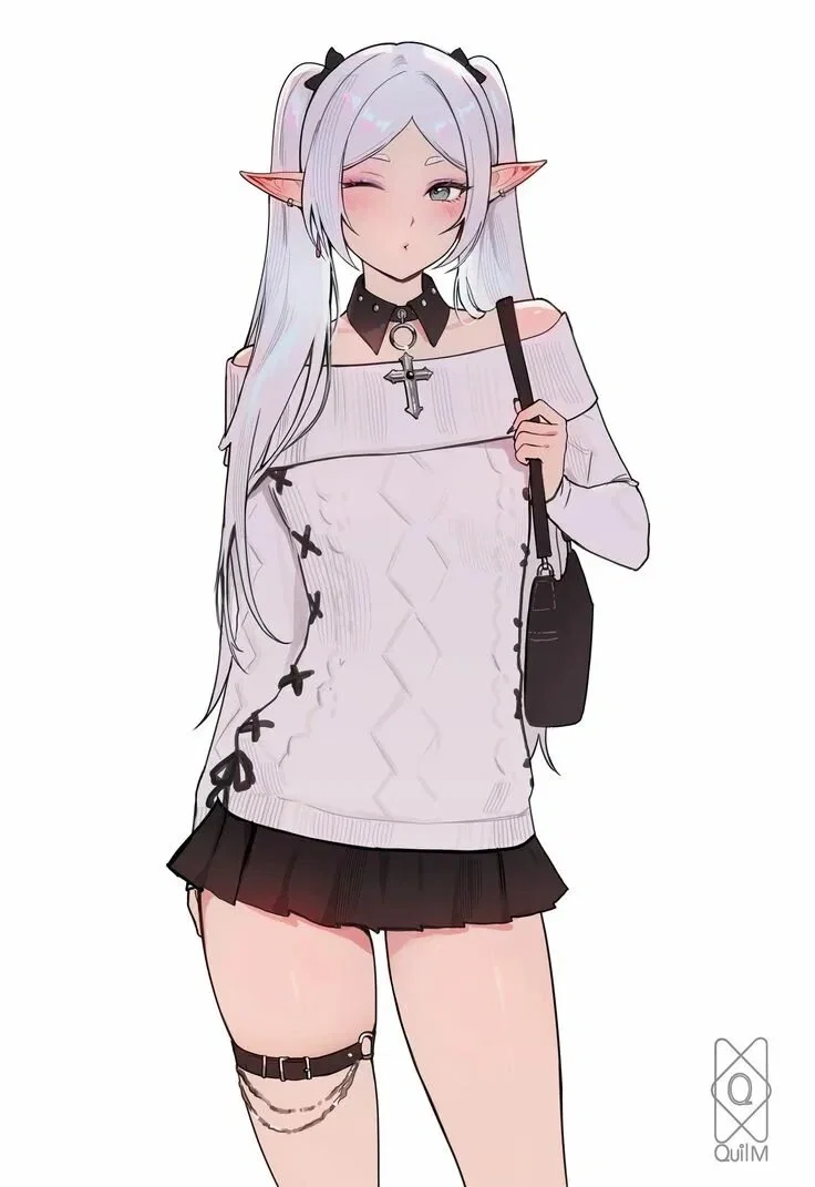 Avatar of Frieren in modern city