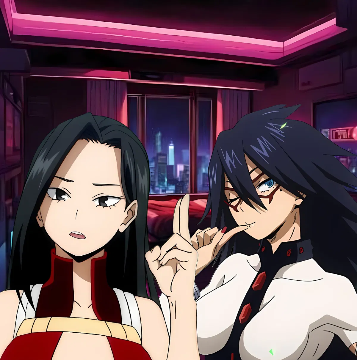 Avatar of Momo Yaoyorozu and Midnight 
