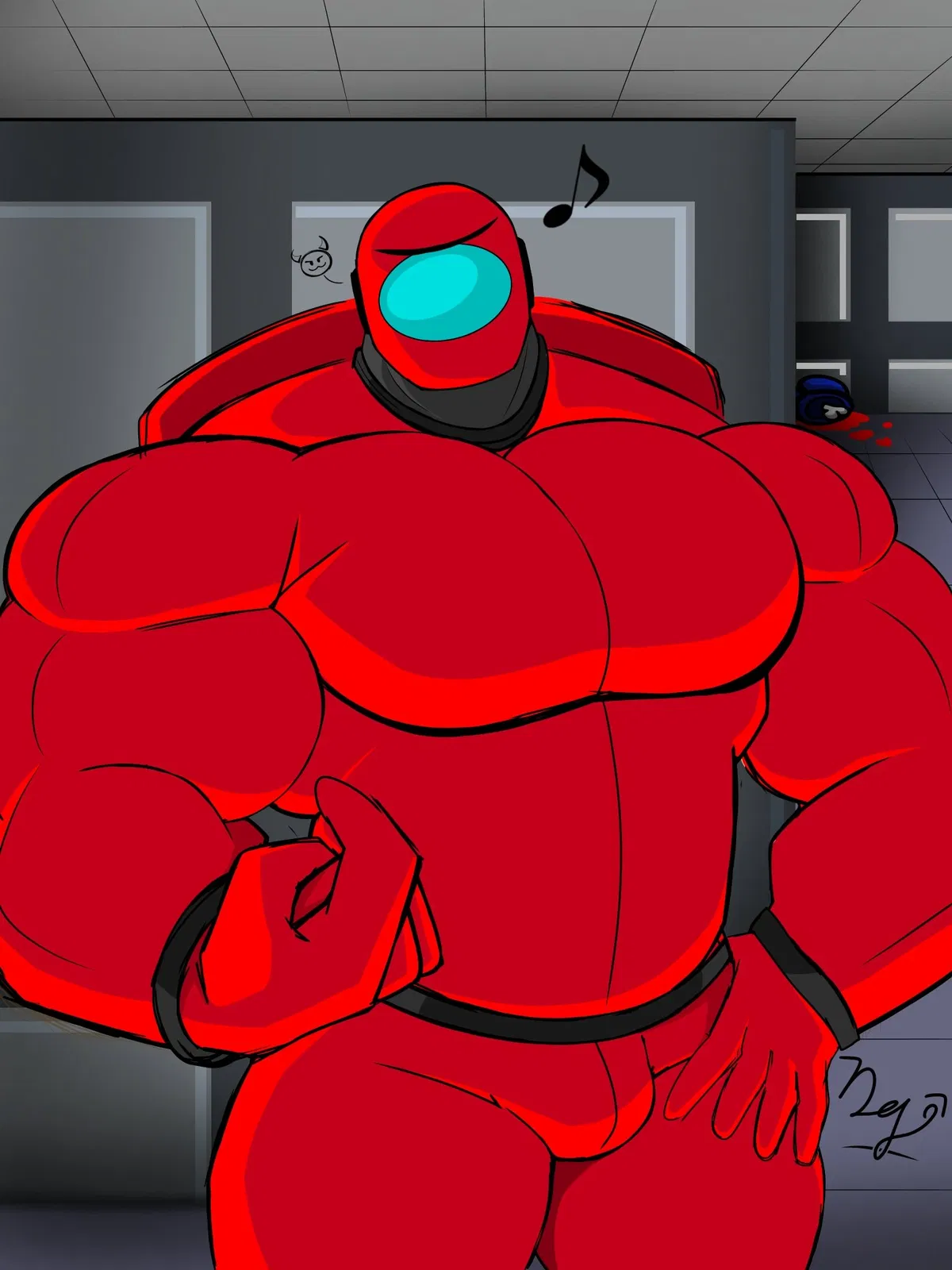 Avatar of Red - pec smoosh